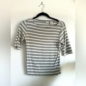Max Studio Mid sleeve striped shirt
